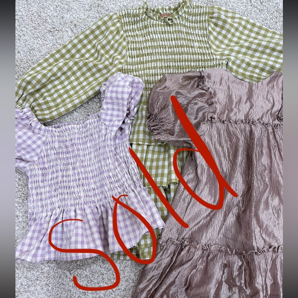 Gingham and shimmer Zara bundle